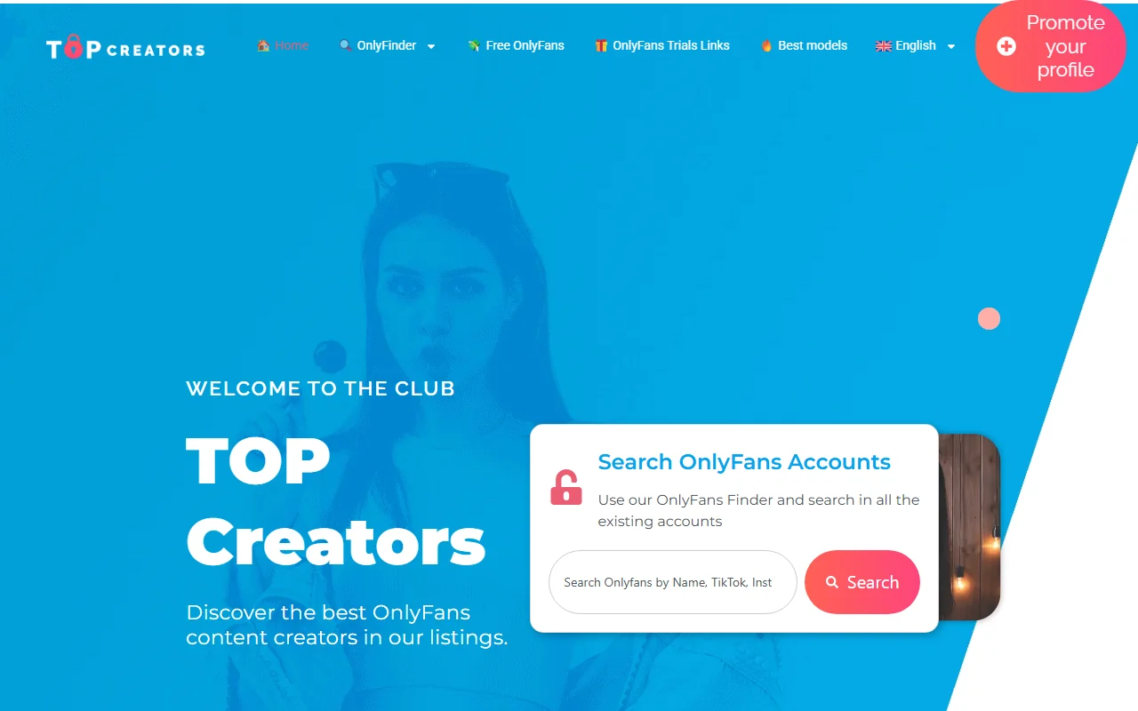 Screenshot of Topcreators